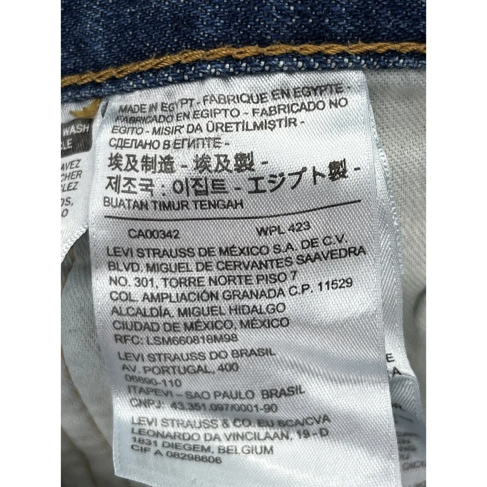 Levis 501 XX Jeans Mens‎ 42x30 Blue Original Stonewash 100% Cotton Made in Egypt